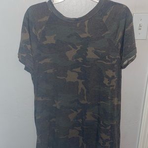 forever 21 camo t-shirt dress